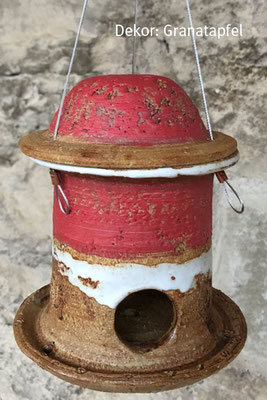 Vogelfutterhaus für Meisenknödel Dekor Granatapfel