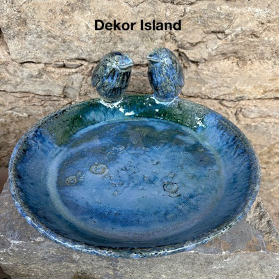 Dekor Island mit 2 Vögeln