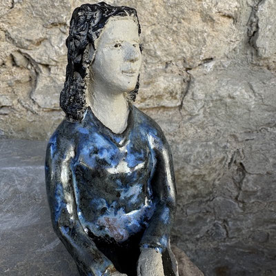 Keramik Skulptur, Figuren für den Garten, frostfest