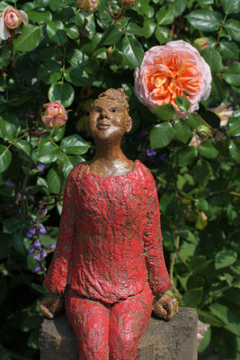 Keramik Skulptur, Figuren für den Garten, frostfest