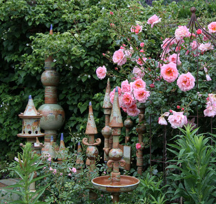 Gartenkeramik in Dekor Neuseeland