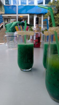 Grüne Cocktails.