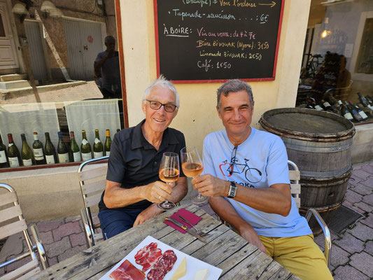 Un petit apéro pour Jörg et Nicolas