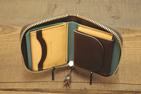 【人気No.1】 KUBIKI WALLET HALF ZIP ROUND 財布・ケース・小物入れ
