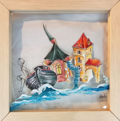 "gläserne Monheim I" 2025  23x23    55,-