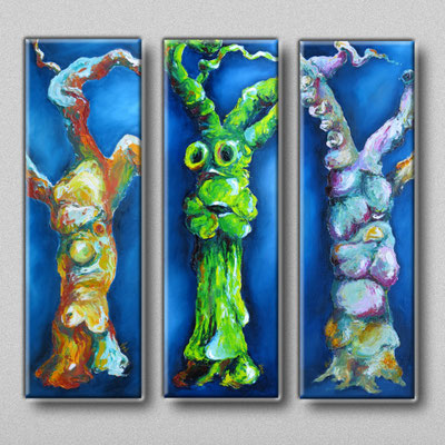 Die drei Freunde 3x 20x60x6  280,-   VERKAUFT
