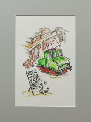 "gechillt"   -   Druck incl. Passepartout 30x40 limitierte Auflage von 20 Stck   -    45,-
