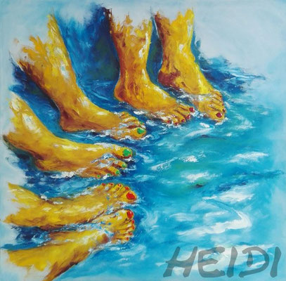 pied de l´eau 80x80  450,-