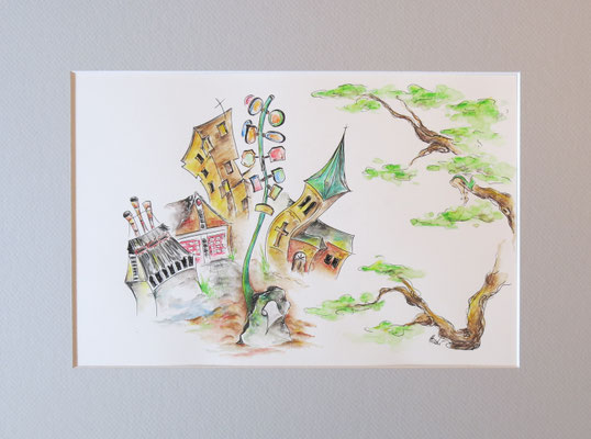 "die Mitte"   -   Druck incl. Passepartout 30x40 limitierte Auflage von 20 Stck   -    45,-