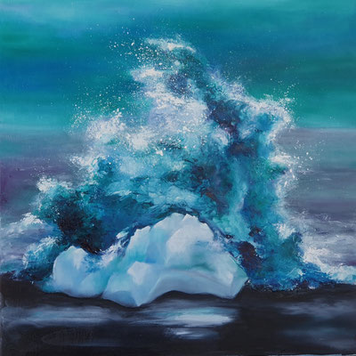 Eiswelle  50x50  7/23  250,-