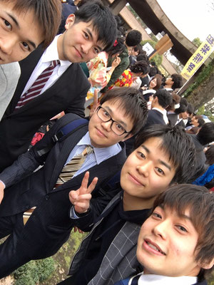 卒業式 熊本大学卓球部