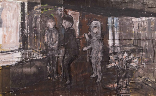 120cmx160cm material paper acrylic paints