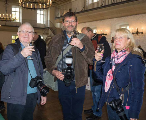 John Childs, Ken Whalley und Gabi Hofmann vom Photo-Cirkel Oberursel