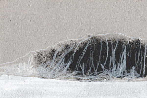 Landschaften DIESSEITS, Zeichnung Mischtechnik, Atelier Thomas Autering, Dortmund