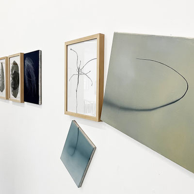 Friedrich7, Ausstellung Wunderkammerflimmern, Malerei Eilike Schlenkhoff, Zeichnung Thomas Autering