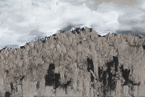 Berge DIESSEITS, Zeichnung Mischtechnik, Atelier Thomas Autering, Dortmund