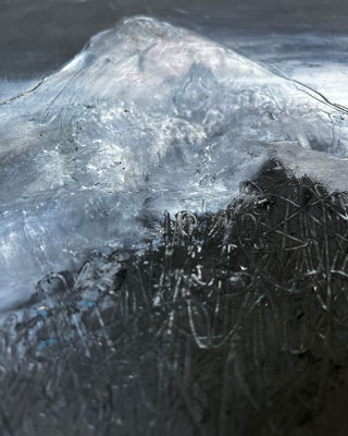 Berg DIESSEITS, Zeichnung Mischtechnik, Atelier Thomas Autering, Dortmund