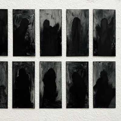Serie SCHATTEN, Zeichnung, Mischtechnik, Atelier Thomas Autering, Dortmund