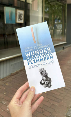Friedrich7, Ausstellung Wunderkammerflimmern, Malerei Eilike Schlenkhoff, Zeichnung Thomas Autering