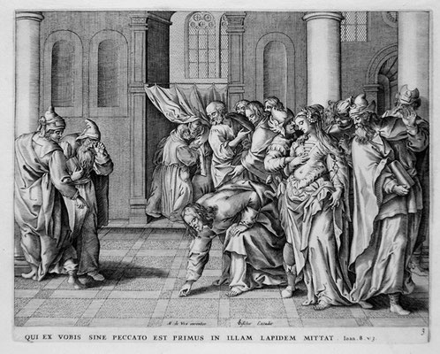 Barbé de Vos, Christus und die Ehebrecherin