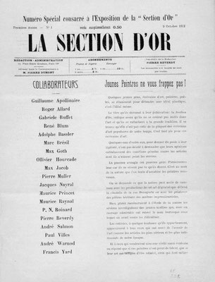 Titelseite der Section d'Or 1912
