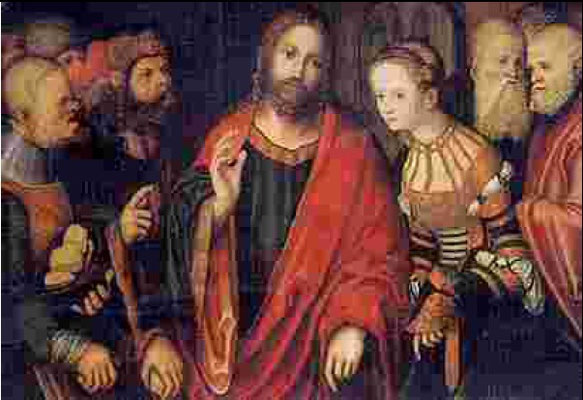 Cranach d.Ä. in Cronach Feste Rosenberg um 1550 (Depot d.bay.Nat.Mus.München 1983