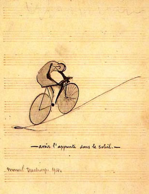 Marcel Duchamp, avoir l'apprenti dans le soleil, Zeichnung 1914