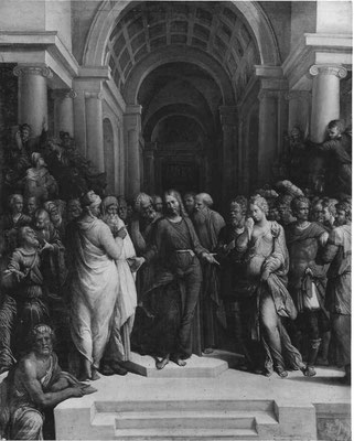 Benvenuto (Tisi) da Graofalo(um1481-1559 Ferrara), Holz 55x44cm, Budapest K'M.