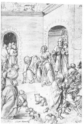 Lukas Cranach d.Ä.(1472-1553),H.A.U.-Mus.Braunschweig "1509" Zeichn. 29,9x19cm