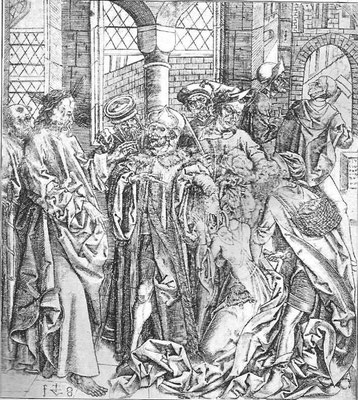 Veit Stoss (1440/50-1533 Nürnberg) Kupferstich um 1490