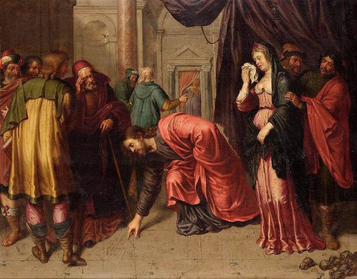 Pieter van Lint (1609-1690) Adultera vor 1690