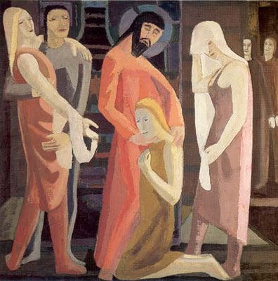 Max Lachnit (1900-1972) Galerie Neue Meister Dresden 1954 (Lw.90x90)