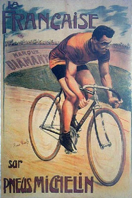 Reklame für Velo La Française Diamant, Pneu Michelin