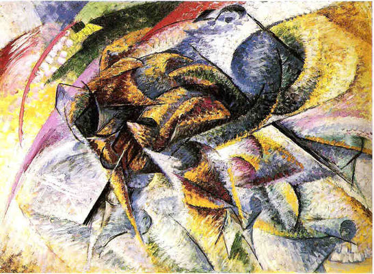 Umberto Boccioni, Dinamismo di un Ciclista 1913, 70x95cm, Milano, Coll.Mattioli