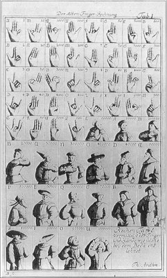 Fingerzählgesten, Lehrbuch von 1727