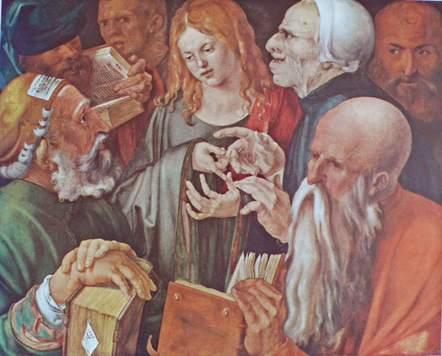 Albrecht Dürer(1471-1528), Christus und die Schriftgelehrten, 1506 ,Gall.naz.Barberini