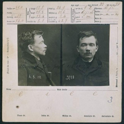 Polizeifoto Jules Bonnot 1912