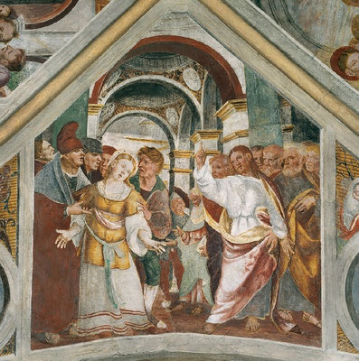 Francesco da Milano (1502-42 tätig im Friaul), Fresko, Kreuzkuppelvierung Roganzuolo um1530