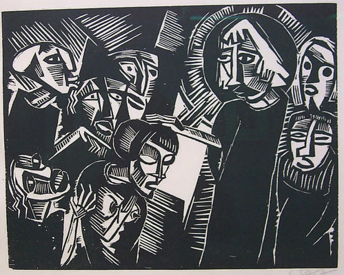 Karl Schmidt- Rottluff (1884-1976) Holzschnitt 1918