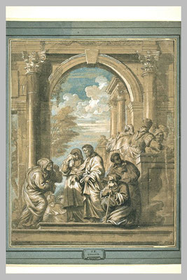 Erasmus Quellin II (1607-1678 Anwerpen, Rubens-Nachfolge) Entwurf Louvre