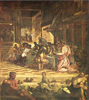 9)Jacopo Tintoretto und Gehilfen, Ultima Cena1579/81, Venedig Scuola gr. di San Marco