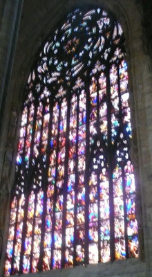 Duomo Milano, r. Apsis-Vetrata Erneuerung 1833/63 GB.& Gius.Bertini
