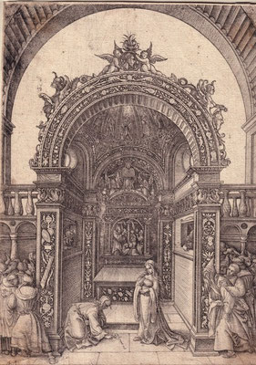 Daniel Hopfer I (Kaufbeuren um 1470-1536 Augsburg,, Graveur) Ehebrecherin