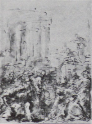 Sebastiano Ricci Zeichnung Windsorcastle