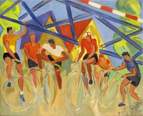 MichelDelporte,les cyclistes 1953