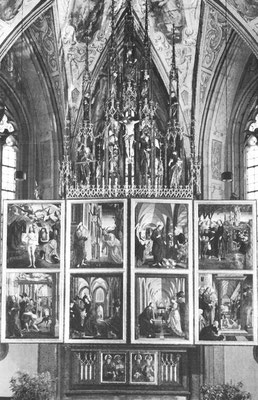 Michael Pacher & Mitarb. St.Wolfgang, Pacher-Altar 1481 (3.unt.Szene)Ht.176x142cm