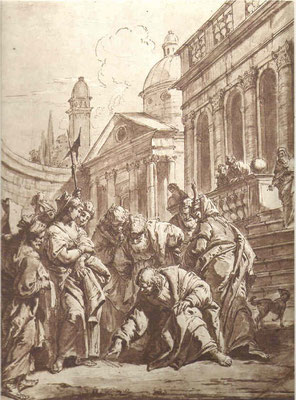 Francesco Fontebasso (1709-1769 Venedig) aquar.Sepiazeichn.ca.1740, Museo Correr Venedig