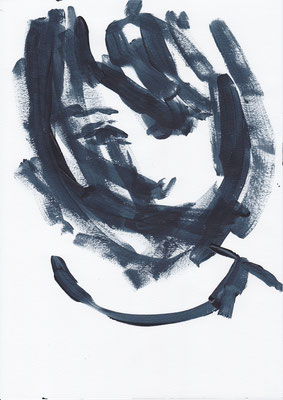 065 , acrylic on paper , 29.7 x 21cm , Selina Saranova