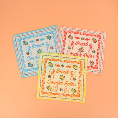【GS789】No Lady Swears / Handkerchief 各¥1,100 +tax