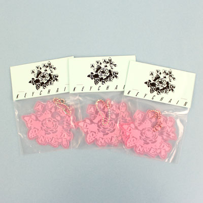【GS578】うさべにキーホルダー（バラ） ¥500 +tax